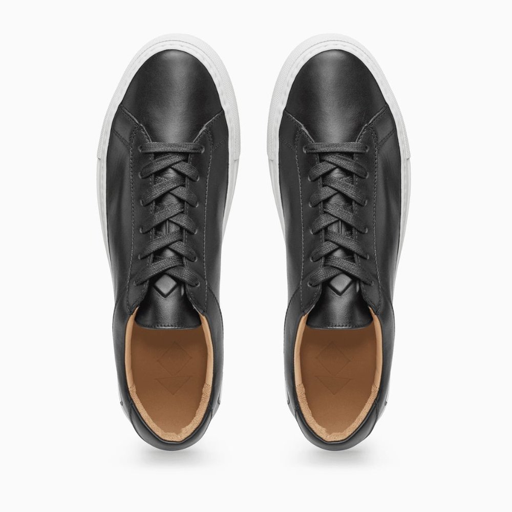 KOIO (NEW IN BOX) - Capri Low Top Leather Sneaker in Onyx - Picture 4 of 11